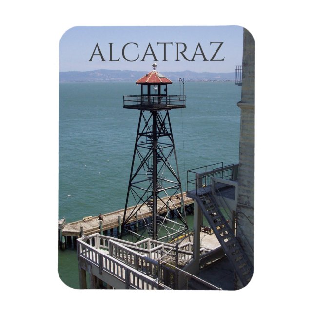 Guard Tower, Alcatraz Island Prison, Kalifornien Magnet (Vertikal)