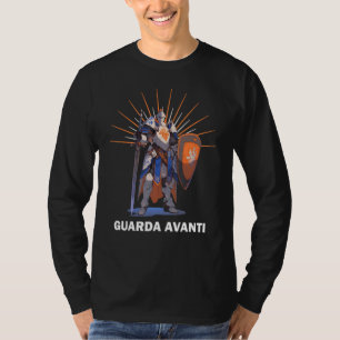 GUARDA AVANTI Tempelritter-Motto T-Shirt