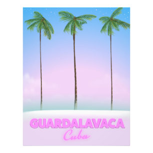 Guardalavaca Kuba Vintage-Reiseplakat Fotodruck