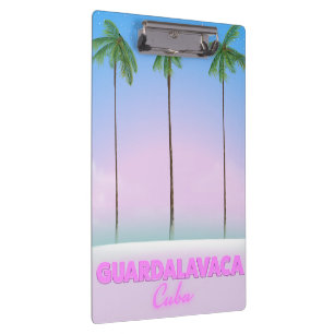 Guardalavaca Kubanisches Vintage-Reiseposter Klemmbrett