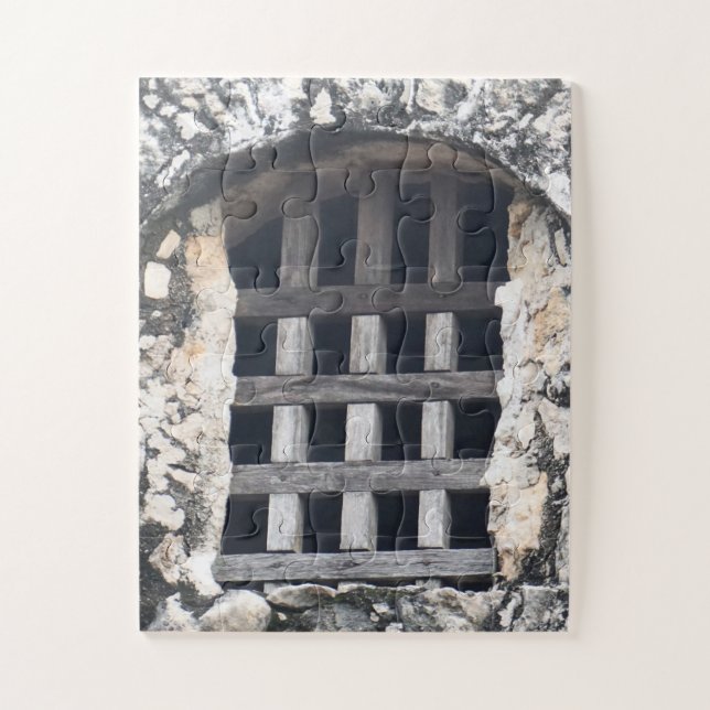 Guarded Light Through Wooden Bars (Vertikal)