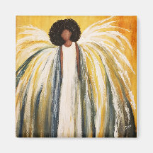 Guardian Angel 2 Inch Square Magnet