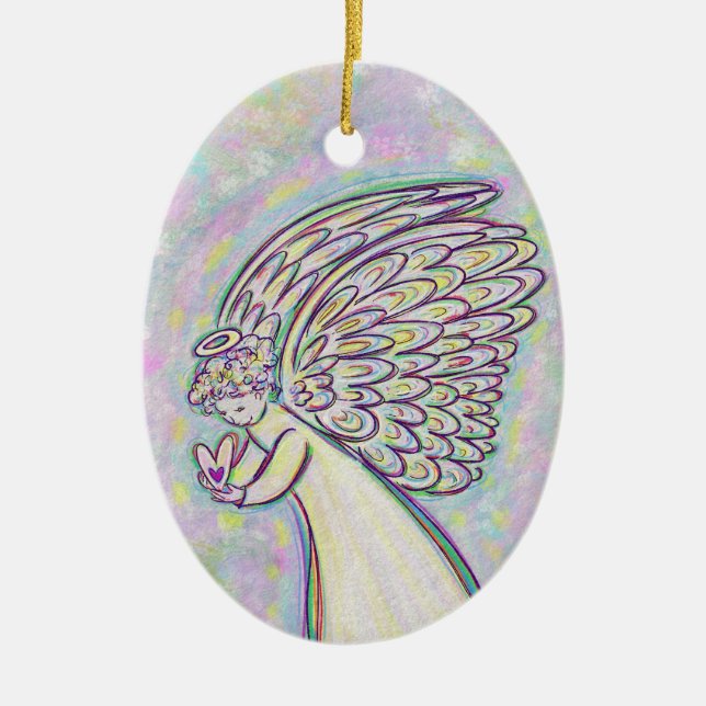 Guardian Angel Art Custom Holiday Ornements cadeau (Devant)