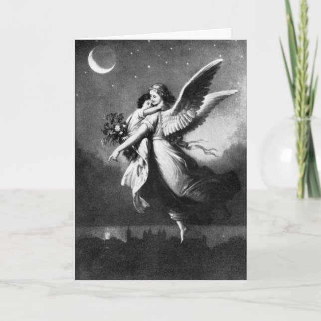 Guardian Angel bei Nacht Karte (Vorderseite)