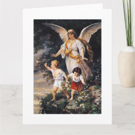 GUARDIAN ANGEL Bernhard Plockhorst 1886 Karte