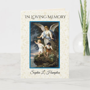 Guardian Angel Condolence Thank You Dankeskarte
