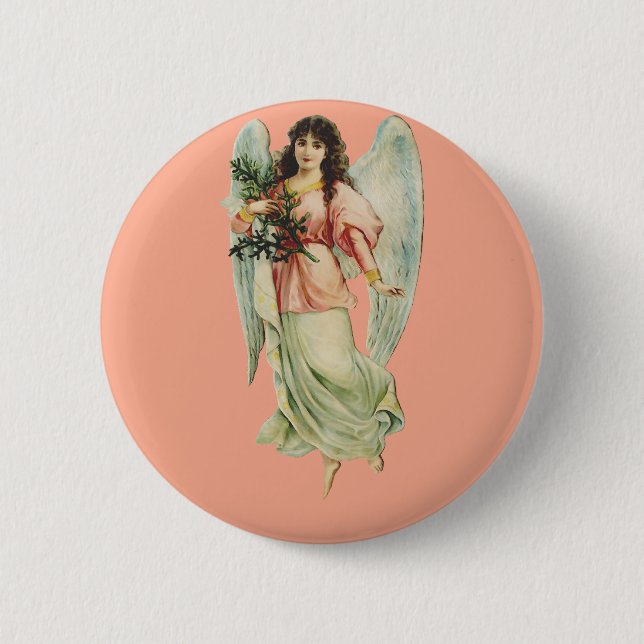 Guardian Angel Divine Watchfulness & Grace Art Button (Vorderseite)