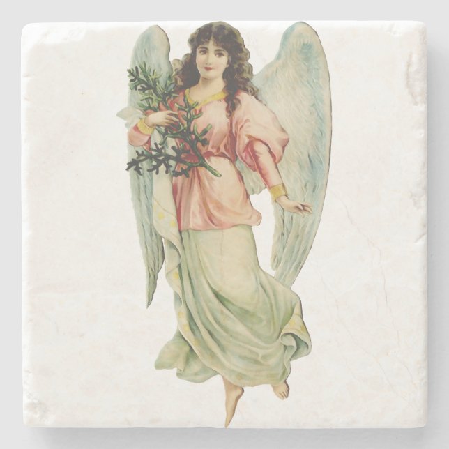 Guardian Angel Divine Watchfulness & Grace Art Steinuntersetzer (Vorderseite)