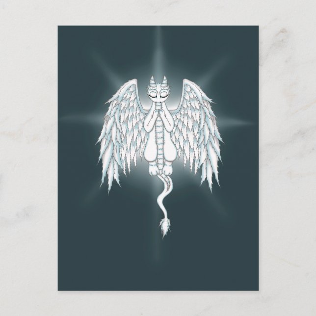 Guardian Angel Dragon Postkarte (Vorderseite)