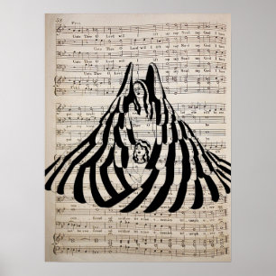 Guardian Angel Frau mit kleiner Mädchen Art Poster