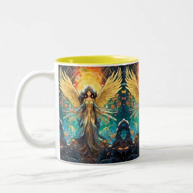 Guardian Angel G-21 Mug à café à deux tons (Gauche)