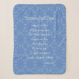 Guardian Angel Gebet Blue Sherpa Blanket Sherpadecke