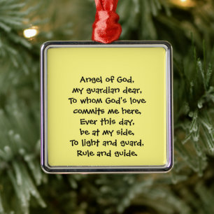 Guardian Angel Gebet-Ornament Ornament Aus Metall