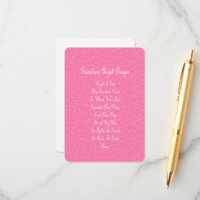 Guardian Angel Gebet Pink