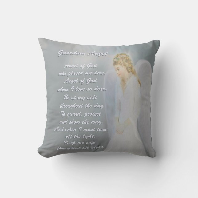 Guardian Angel Gedicht Kissen (Vorderseite)