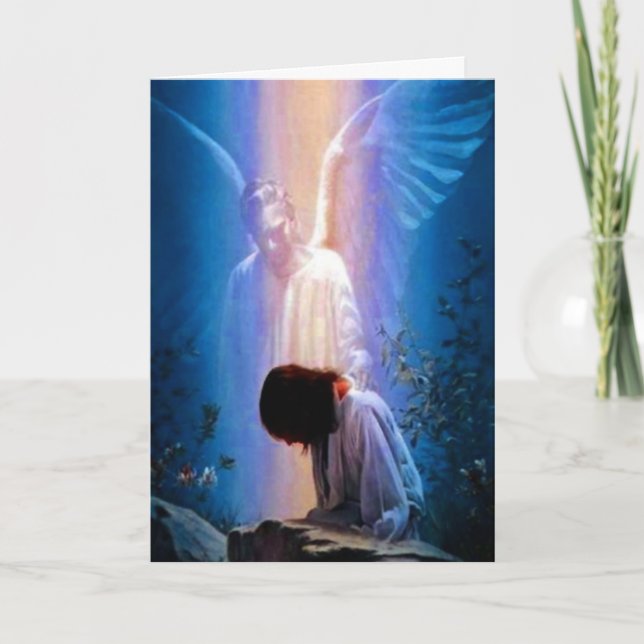 Guardian Angel Grußkarte Karte (Vorderseite)