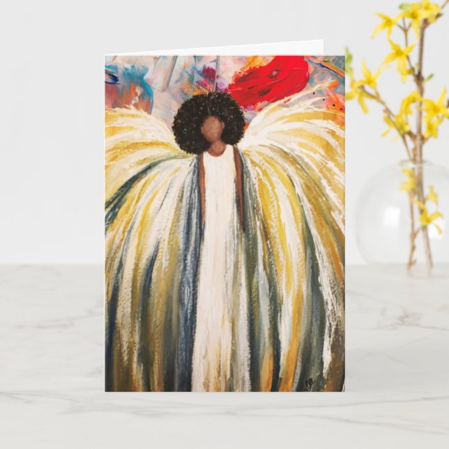 Guardian Angel Holiday Card Karte (Gelbe Blume)