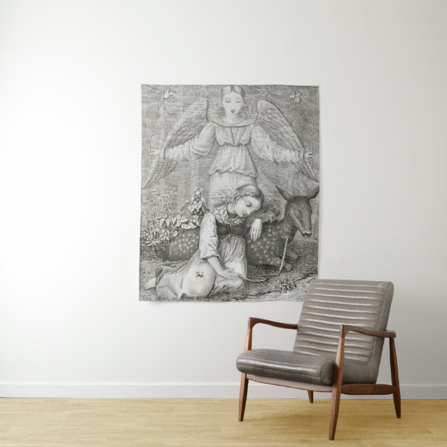 Guardian Angel - Kinder und Hausmärchen - c1819 Wandteppich (Beispiel)