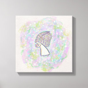 Guardian Angel Painting Wrapped Canvas Art Leinwanddruck