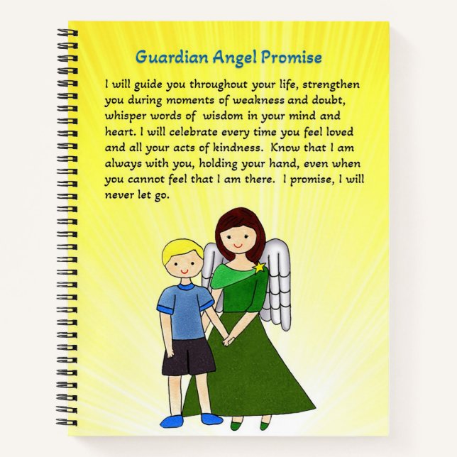 Guardian Angel Prayer Notebook Notizbuch (Vorderseite)