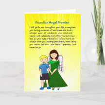 Guardian Angel Promise Grußkarte V2