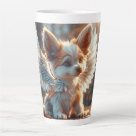 Guardian Angel Puppy Digital Art Milchtasse