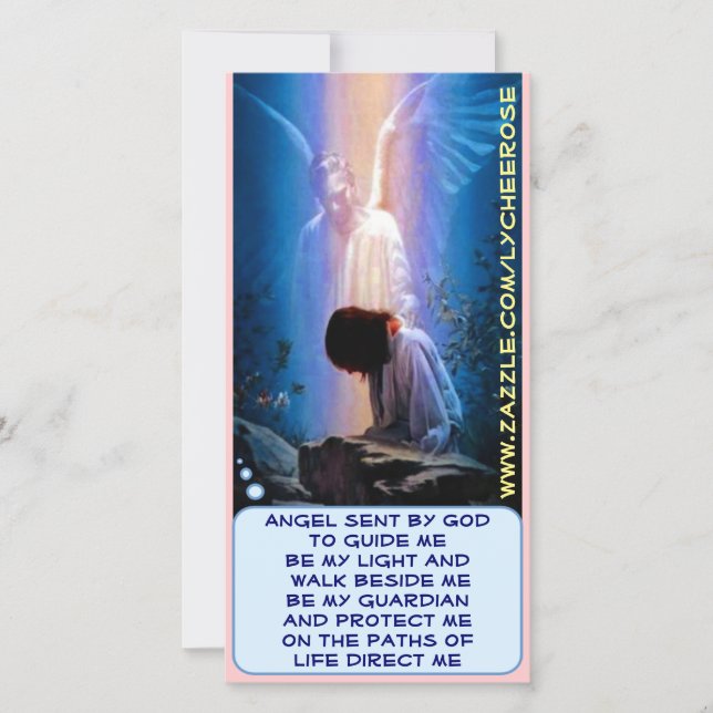 GUARDIAN ANGEL ROSE CARTE PHOTO (Devant)