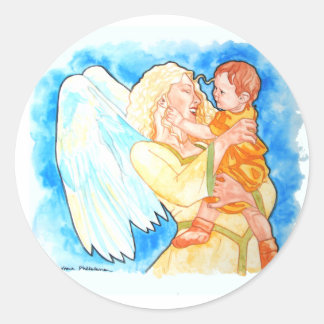 Guardian Angel Runder Aufkleber