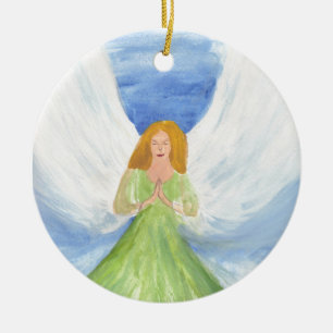 Guardian Angel spirituelles Gebet Christentum Halo Keramikornament