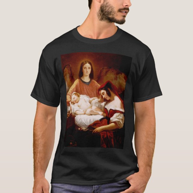 Guardian Angel von Henri Decaisne T-Shirt (Vorderseite)