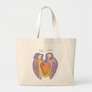 Guardian Angel Wings Lounge Kunst, Dichtung und Mu Jumbo Stoffbeutel