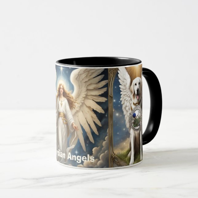 Guardian Angels Invocation and Dankbarkeit Tasse (VorderseiteRechts)