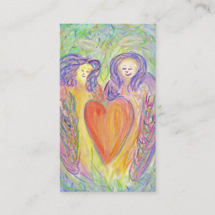 Guardian Angels Liebe Herzstück Art Business Card Visitenkarte