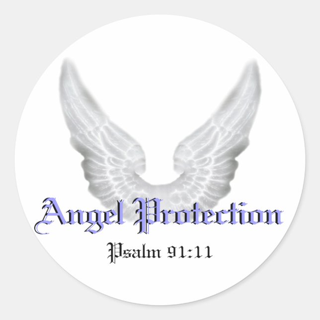 Guardian Angels Runder Aufkleber (Vorderseite)