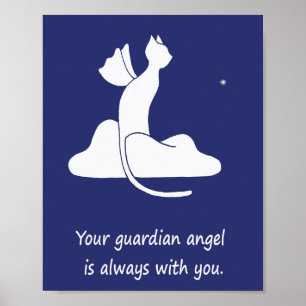 Guardian Cat Poster