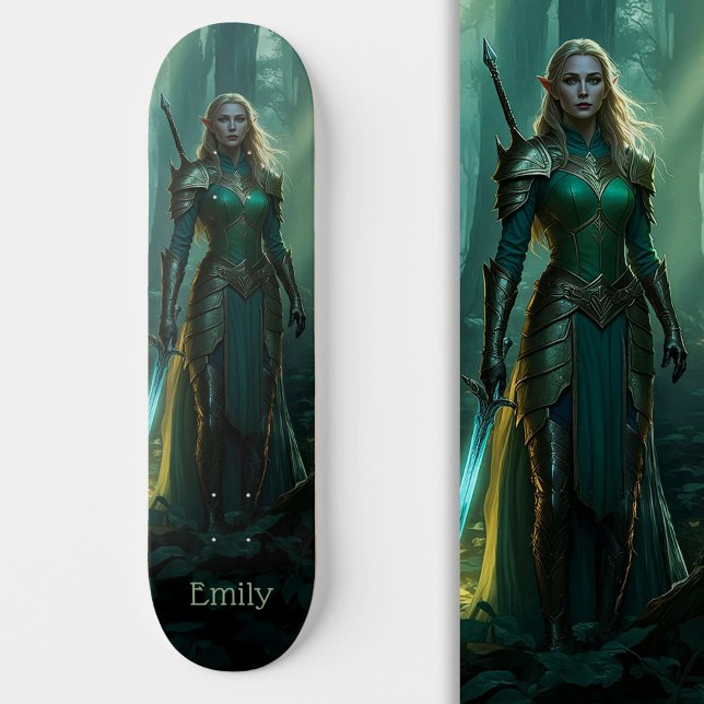 Guardian Elf of the Enchanted Realm Skateboard (Von Creator hochgeladen)