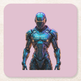 Guardian Encrypt Everything Rechteckiger Pappuntersetzer