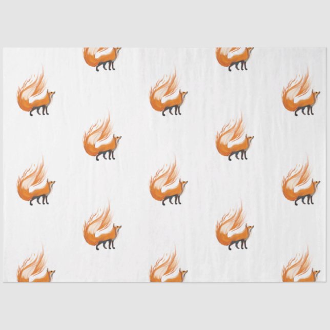 Guardian Fox Tissue Paper Seidenpapier (Vorderseite)