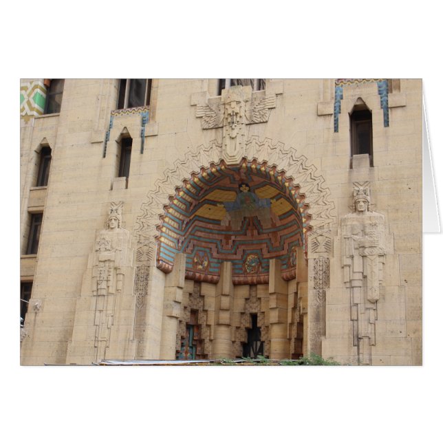 Guardian Gebäude, Detroit, Michigan Card (Vorderseite (Horizontal))