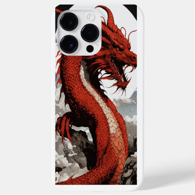 : "Guardian of Elegance: Dragon-Themed iPhone Case (Rückseite)