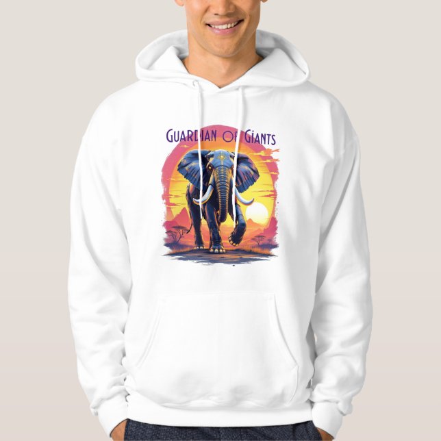 Guardian of Giants - Robotic Elephant Hoodie (Vorderseite)