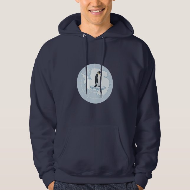 Guardian of the South Pole Antarctica Flag Hoodie (Vorderseite)