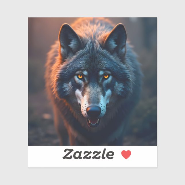 Guardian Of The Wild - Square Vinyl Sticker (Blatt)