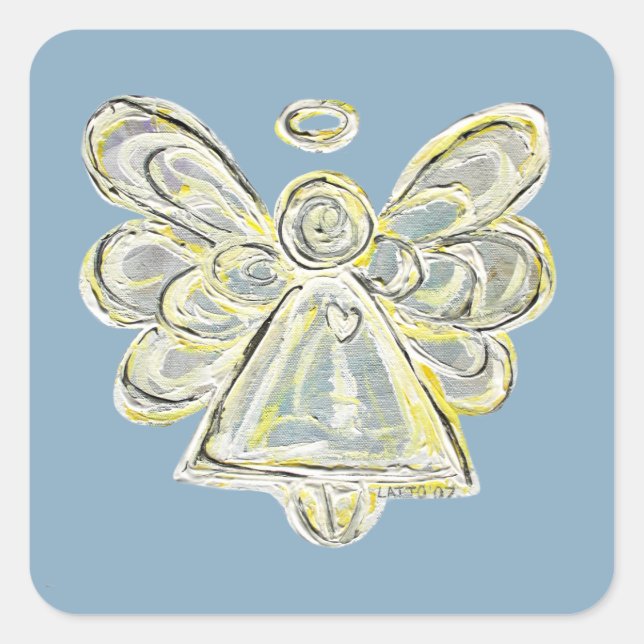 Guardian Silver White Angel Custom Decal Stickers (Vorderseite)