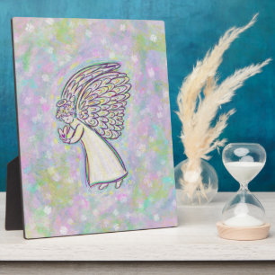 Guardian White Light Angel Malerei Art Plaque Fotoplatte