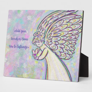 Guardian White Light Angel Malerei Art Plaque Fotoplatte