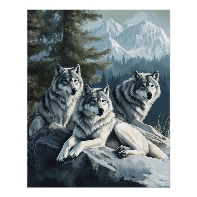 Guardians of the Peaks - Poster du loup (Devant)