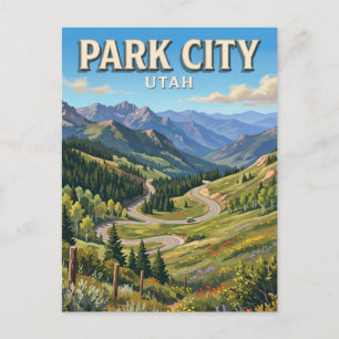 Guardsman Pass Park City Utah Postkarte