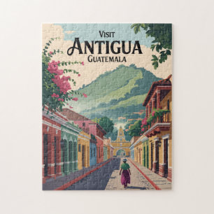 Guatemala Antigua Illustration Reisen Vintag