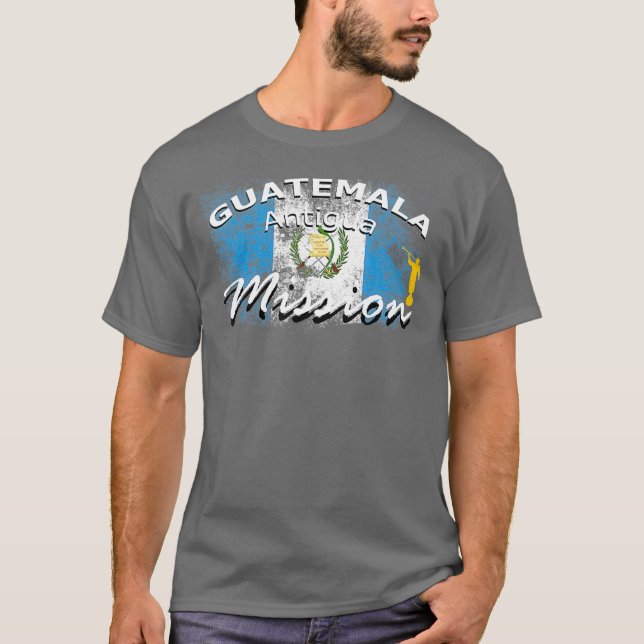 Guatemala Antigua Mormon LDS Mission Missionar T-Shirt (Vorderseite)